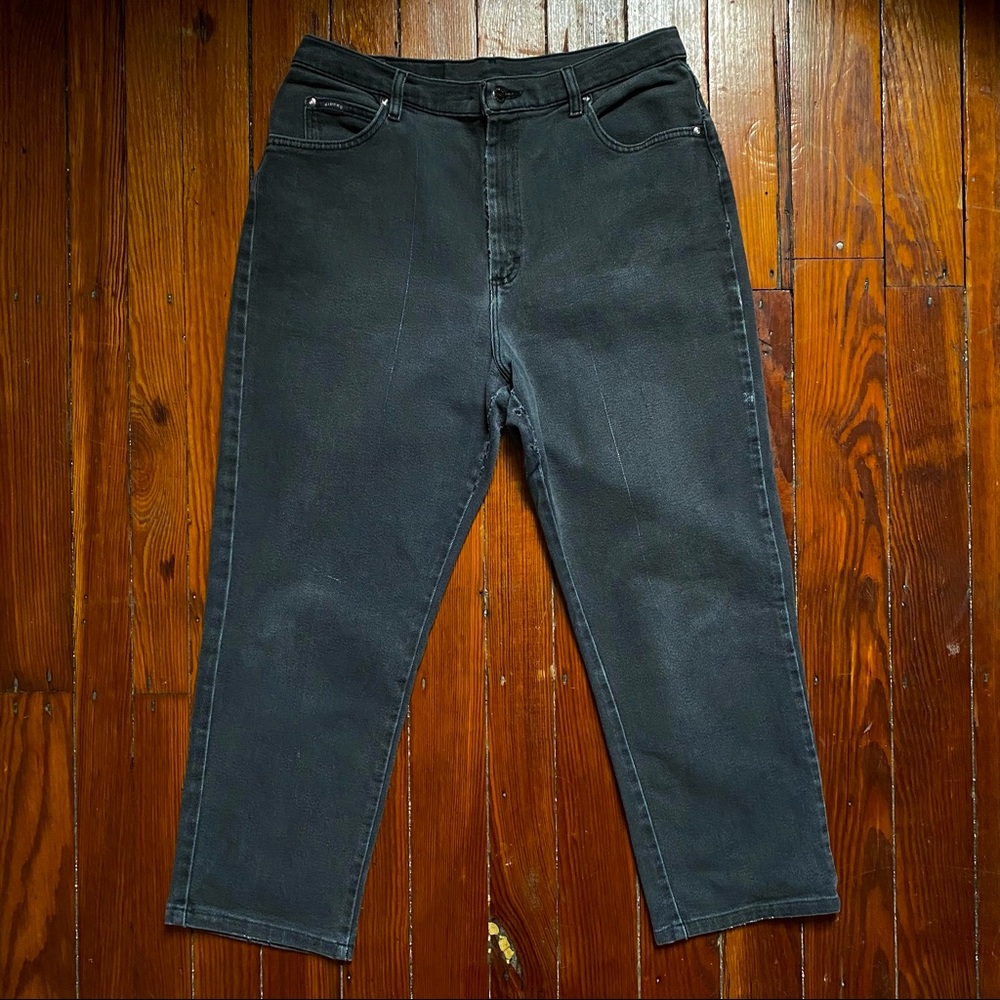 Riders • Charcoal Straight Leg Denim Jeans • Plus Size